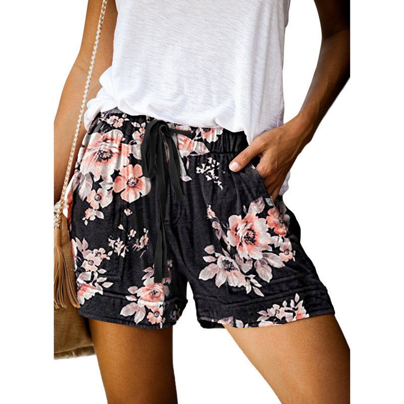 Damen Bequeme Sommer-Shorts mit elastischem Bund und praktischen Taschen Echo Archiv