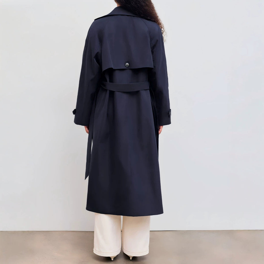 Damen Modischer Trenchcoat mit breitem Kragen Echo Archiv