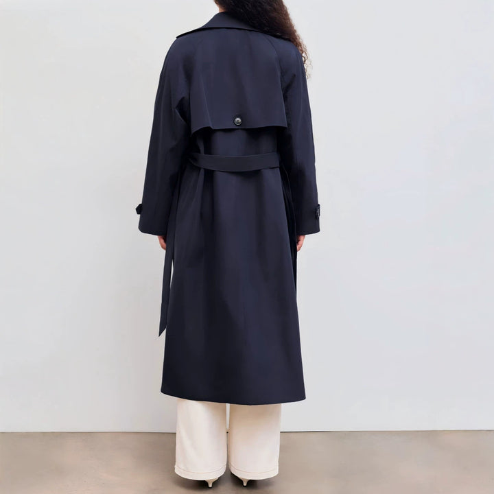 Damen Modischer Trenchcoat mit breitem Kragen Echo Archiv