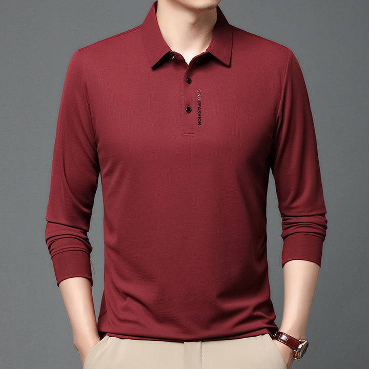 Herren modisches Langarm Poloshirt mit atmungsaktiven Eigenschaften Echoarchiv