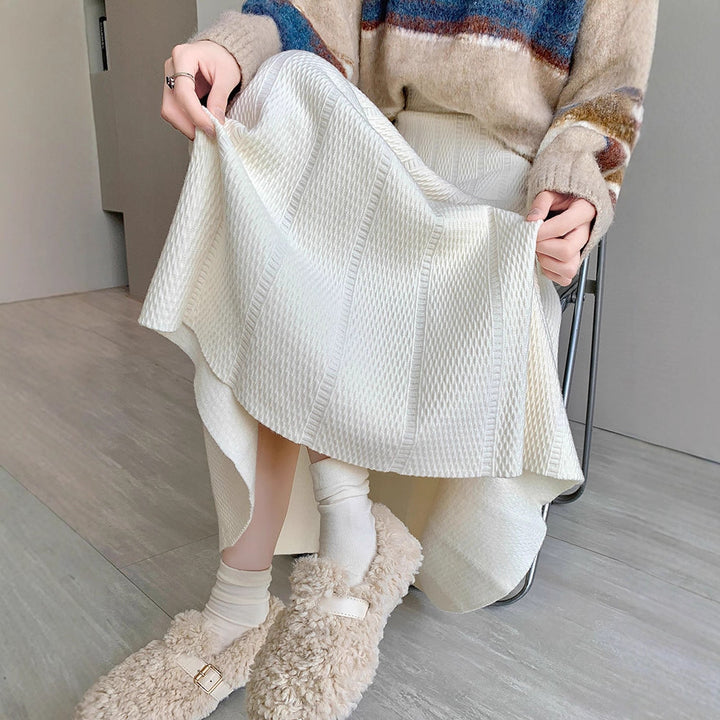 Damen Weit geschnittener Strickrock Echo Archiv