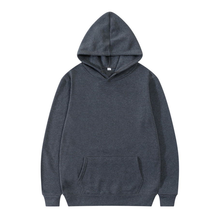 Unisex Oversized Kapuzenpullover aus schwerer Baumwollmischung mit Kängurutasche und gerippten Bündchen Echoarchiv