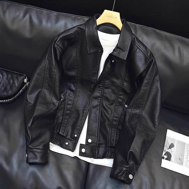 Damen Modische Lederjacke Echoarchiv