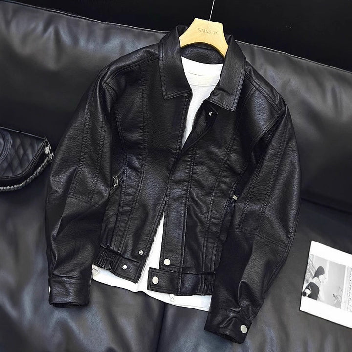 Damen Modische Lederjacke Echoarchiv
