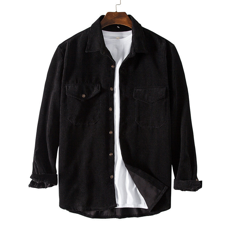 Herren Karierte Overshirt aus hochwertigem Baumwollmischung mit Brusttaschen Echoarchiv