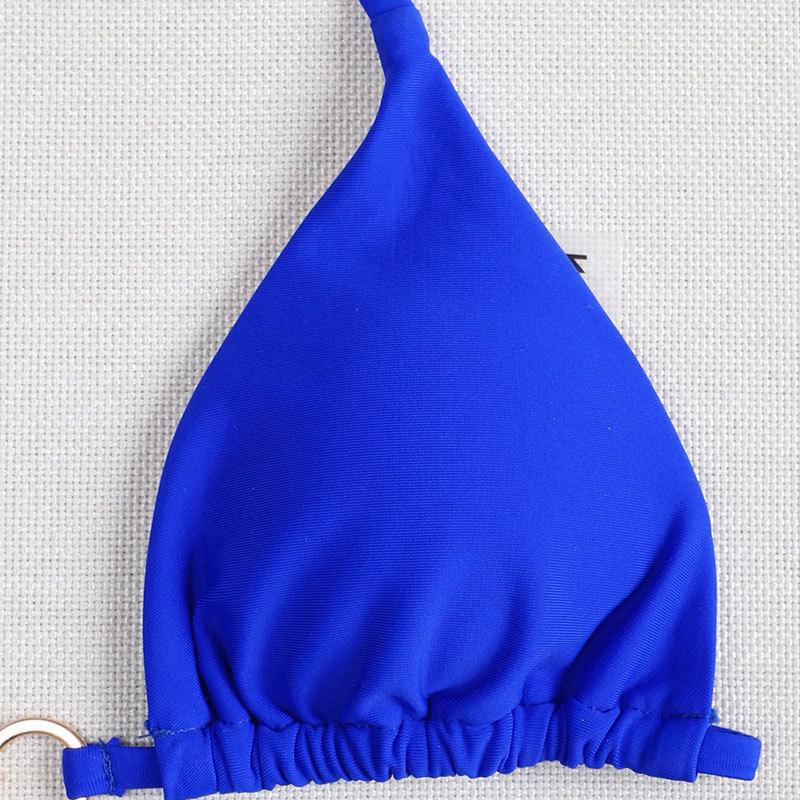 Damen Triangel-Bikini mit bezaubernden Ringakzenten und verstellbaren Bändern Echo Archiv