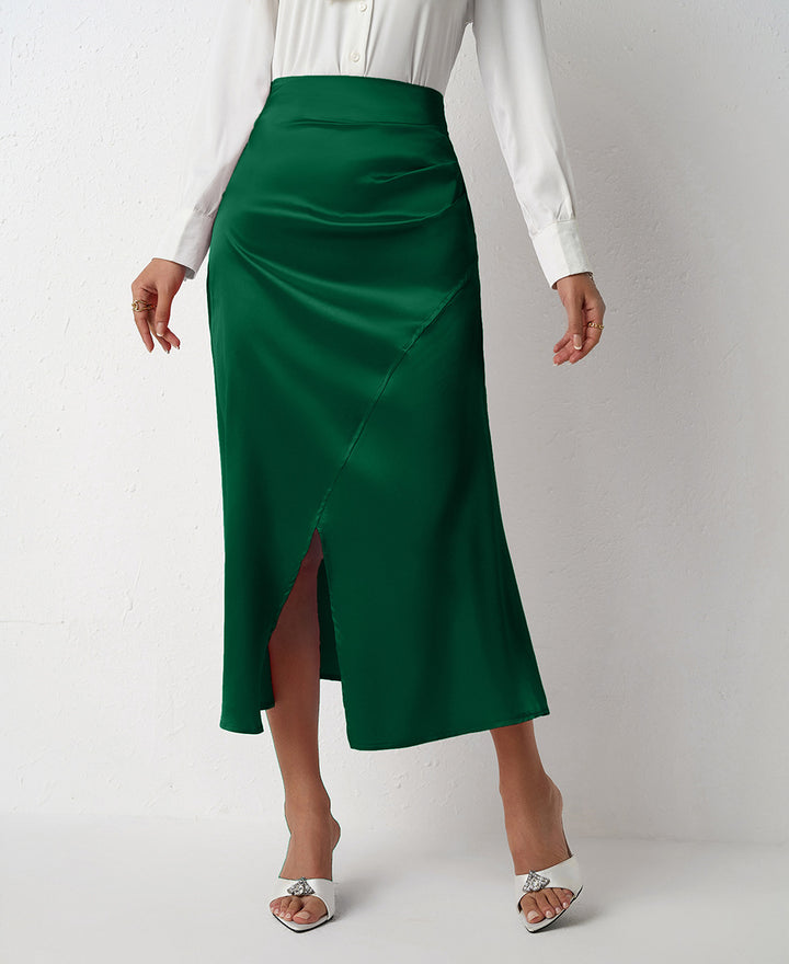 Damen Eleganter Schnitt Maxirock mit hohem Schlitz Echo Archiv