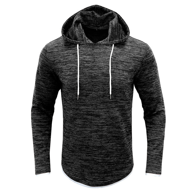 Herren sportliches Kapuzenshirt mit modischem Strukturdesign Echoarchiv