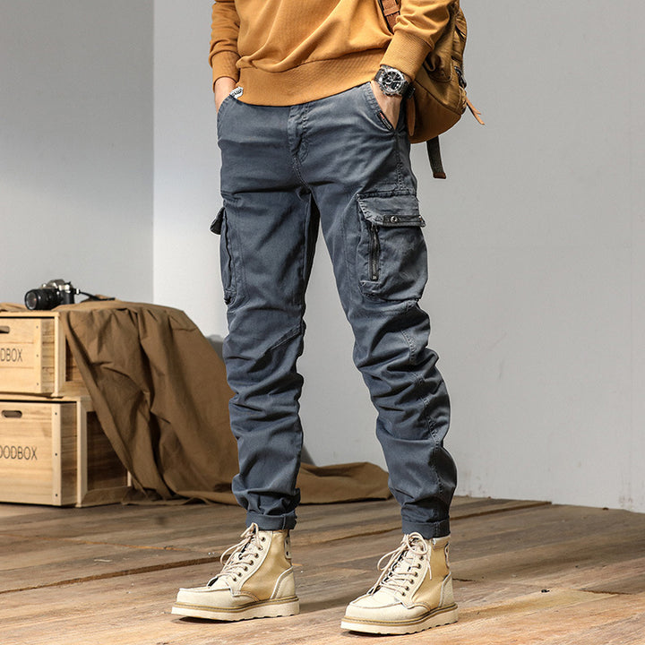 Herren Cargo-Hose mit vielseitigen Taschen und robustem Design Echoarchiv