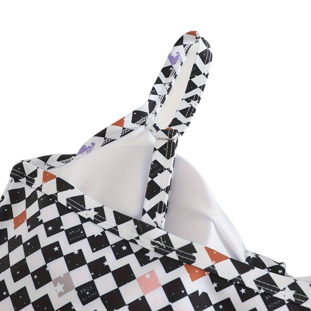 Damen Triangel-Bikini Oberteil mit modernem grafischen Muster Echo Archiv