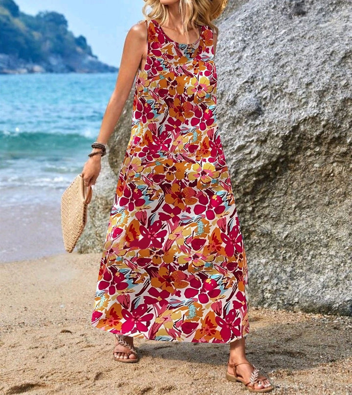 Damen Maxikleid mit einzigartigen Schmetterlingsdruck Echo Archiv