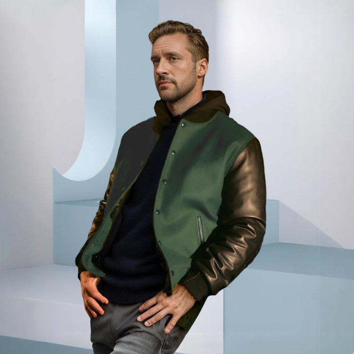 Herren Retro Collegejacke Echoarchiv