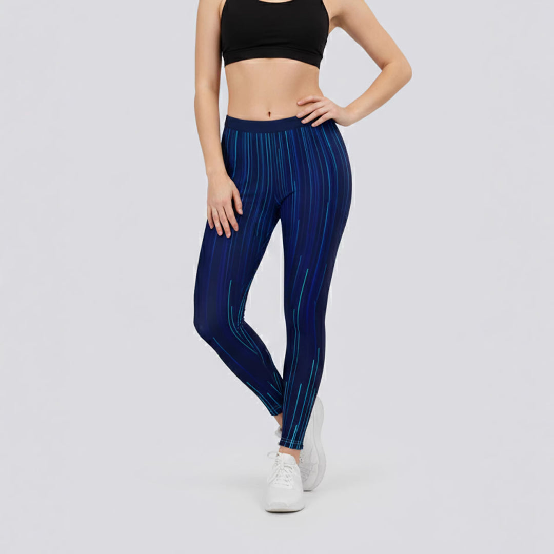 Damen Sportleggings mit stylischem Sternen-Design und hohem Bund Echo Archiv