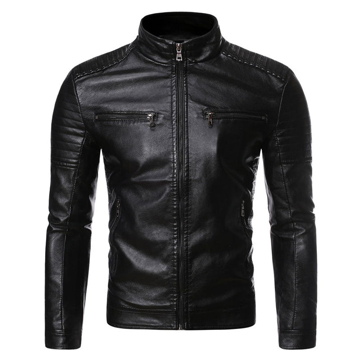 Herren stylische Lederjacke Echoarchiv