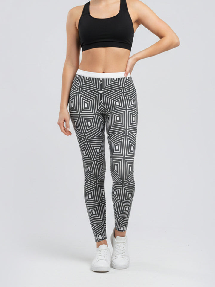 Damen Sportlegging mit stilvollem grafischen Design Echo Archiv