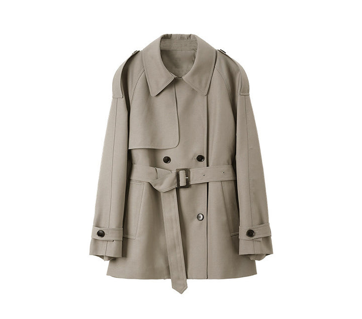 Damen Modischer Trenchcoat mit tailliertem Schnitt Echoarchiv
