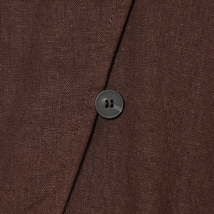 Damen Leichte asymmetrische Blusenjacke mit diagonaler Knopfleiste Echo Archiv