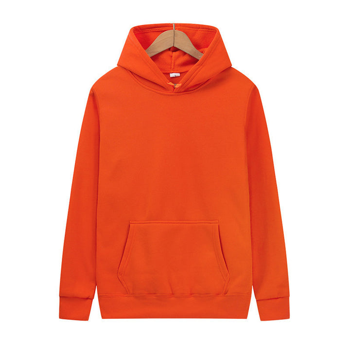 Unisex minimalistischer Kapuzenpullover ohne Reißverschluss mit innen angerautem French-Terry und integrierter Kängurutasche Echo Archiv