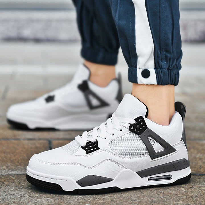Herren retro-urbaner High-Top Sneaker mit Netzpaneel, verstärkter Fersenkappe und dämpfender Air-Unit – Norré