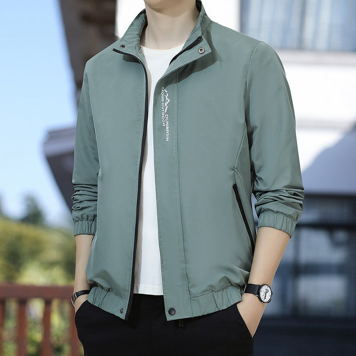 Herren Leichte Outdoorjacke mit hohen Kragen Echo Archiv