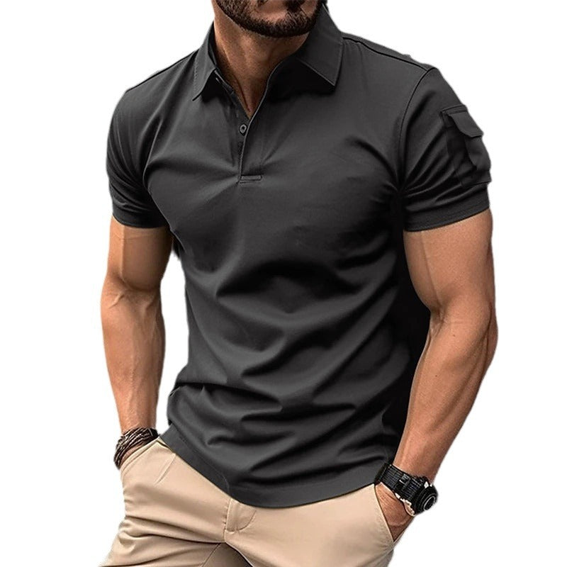 Herren Poloshirt mit praktischem Taschen-Design Echoarchiv