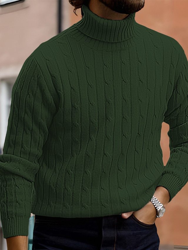 Herren Feinstrick Rollkragenpullover Echoarchiv