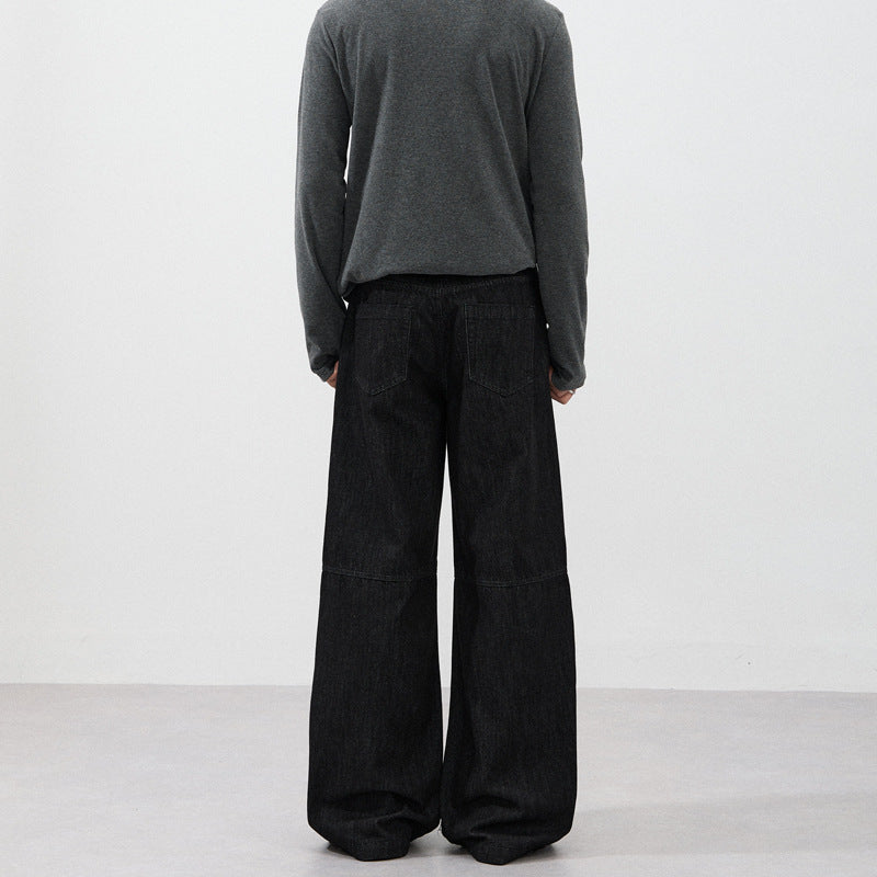 Herren Marlene-Denimhose im extraweiten Palazzoschnitt mit bodenlangem Bein Echo Archiv