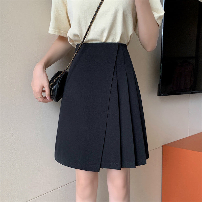 Damen Plissierter Minirock mit hoher Taille Echoarchiv