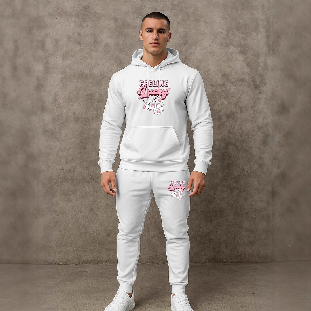 Herren Sportliches Hoodie- und Jogginghosen-Set Echoarchiv