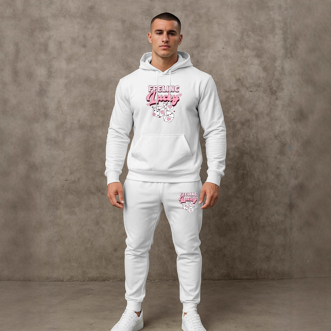 Herren Sportliches Hoodie- und Jogginghosen-Set – Cavarno