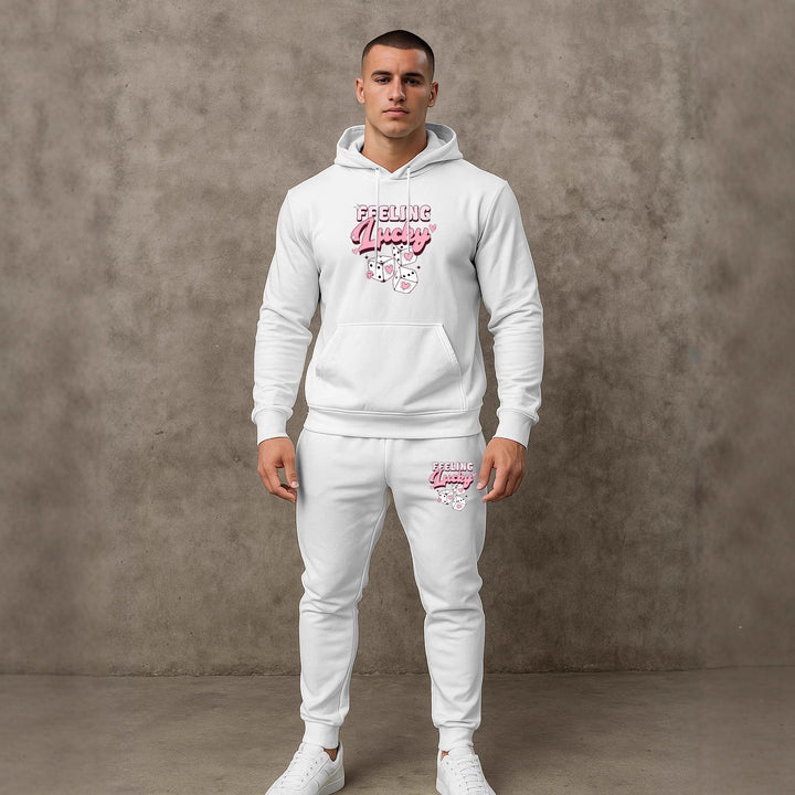 Herren Sportliches Hoodie- und Jogginghosen-Set Echoarchiv