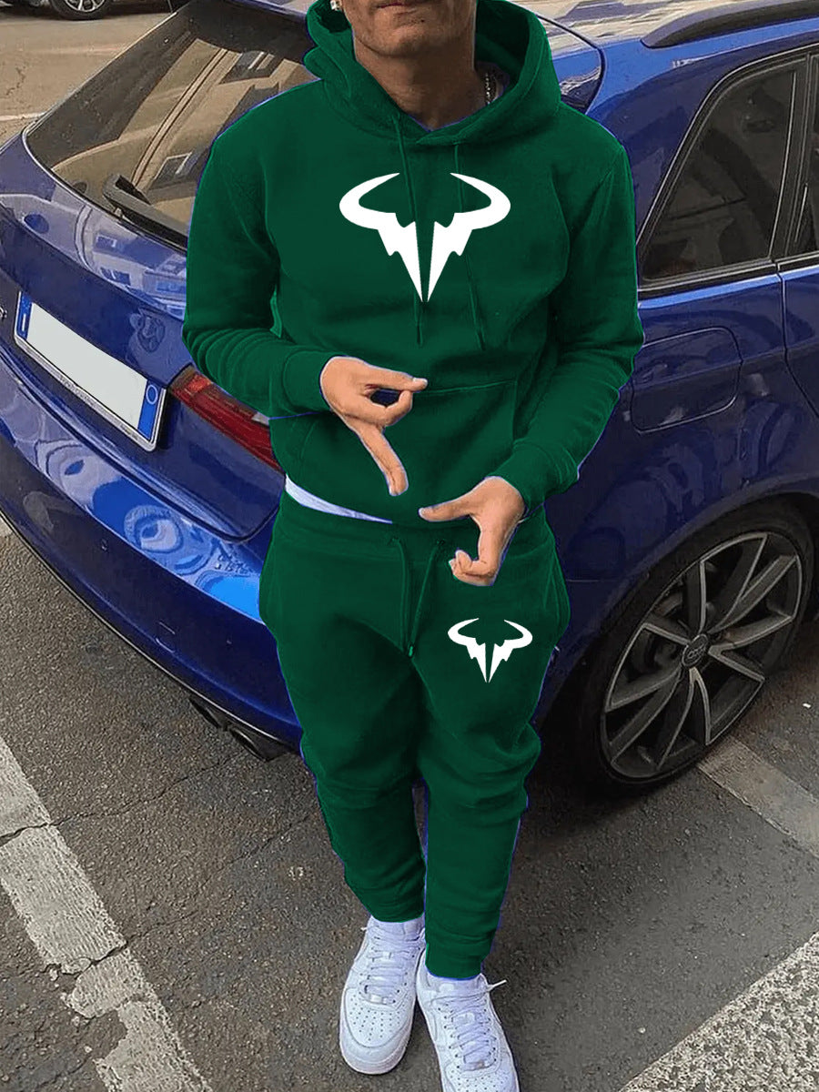 Herren stylisches Kapuzenanzug mit hochmodernem Logo Echoarchiv