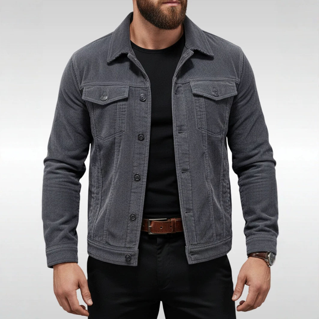 Herren Cordjacke mit Taschen – Taviero