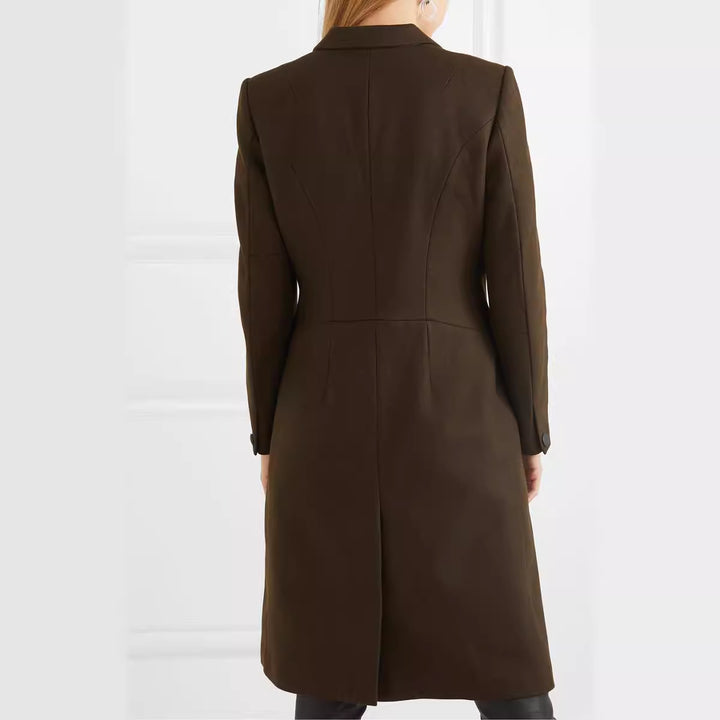 Damen Langmantel im schlanken Tailoring mit schmaler Silhouette Echoarchiv