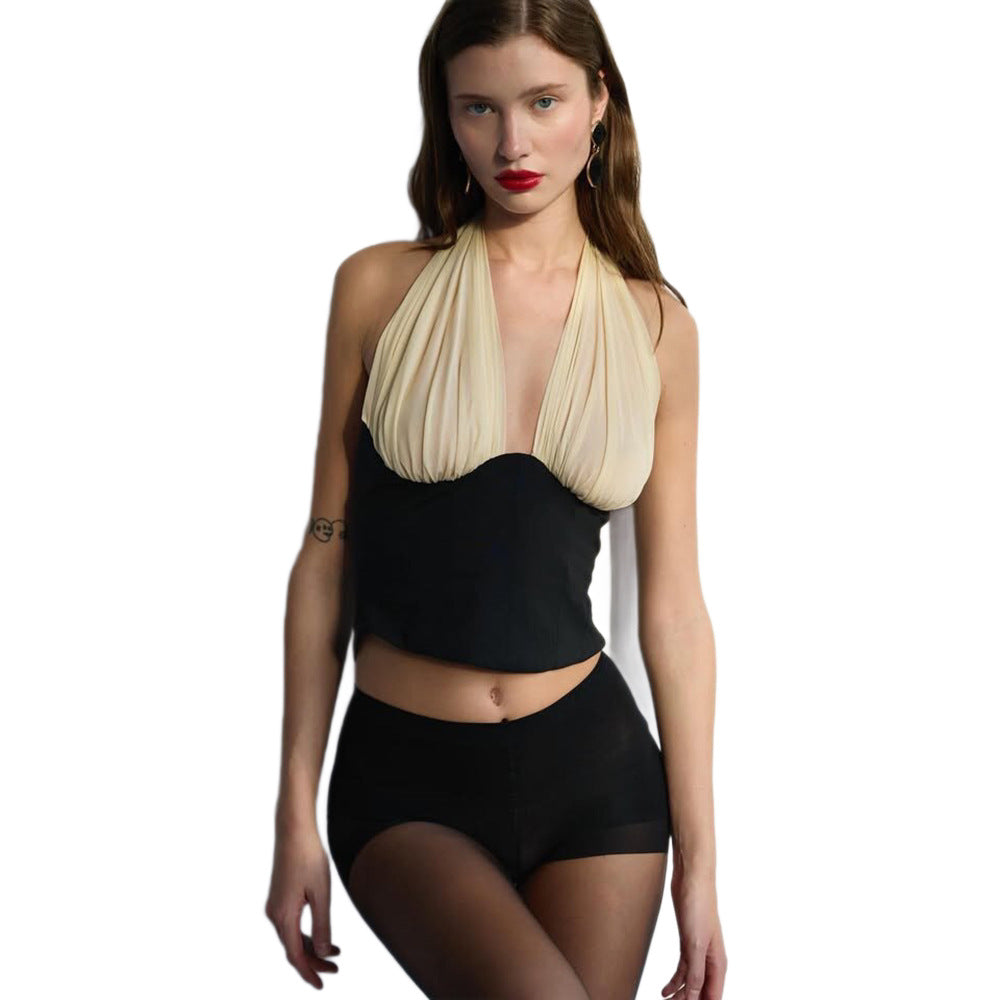 Damen Haltertop mit elegantem Drapierungseffekt Echo Archiv