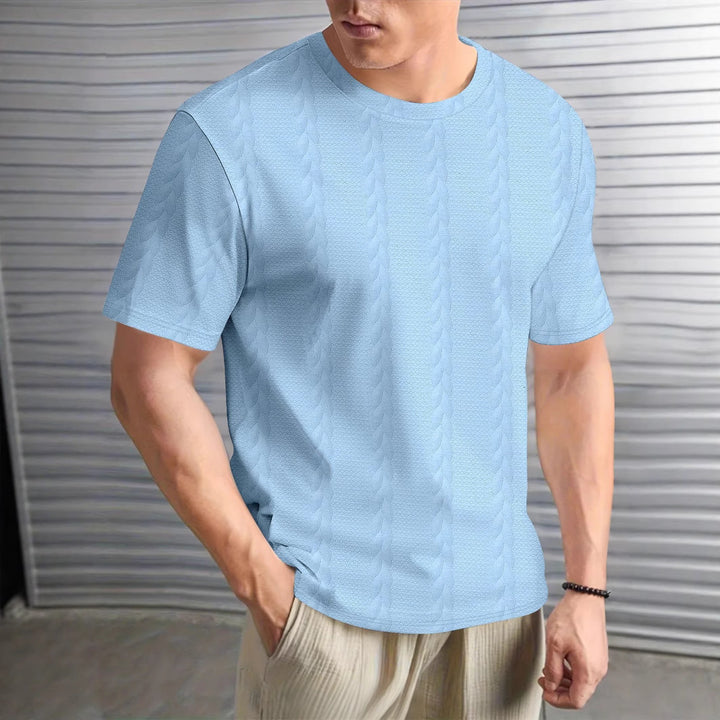 Herren Strukturiertes Kurzarmshirt Echoarchiv