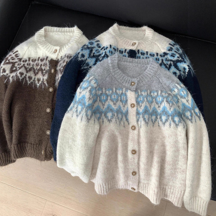 Damen Kuschelige Strickjacke Echo Archiv