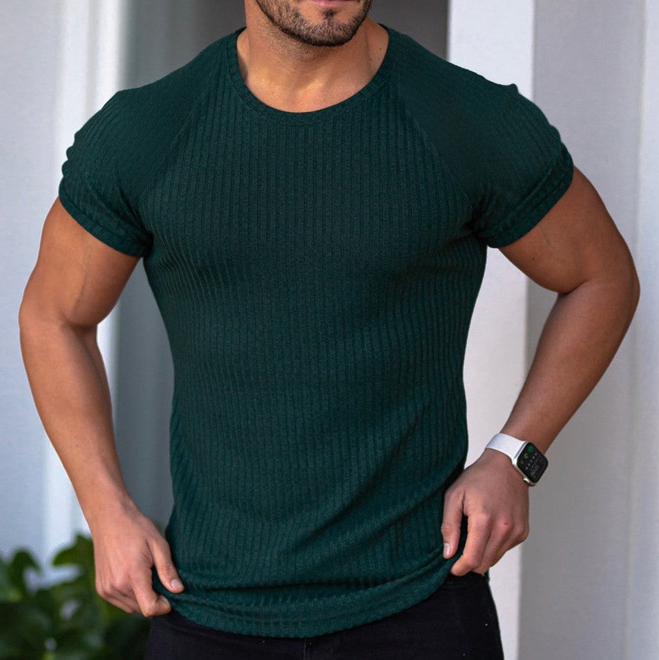 Herren Langarmshirt mit feiner Rippenstruktur Echoarchiv