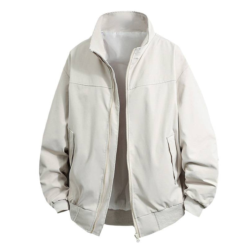 Herren Übergangsjacke mit hohem Kragen und praktischen Reißverschlusstaschen Echoarchiv