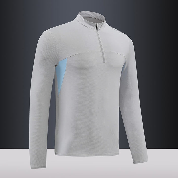 Herren Funktions-Thermoshirt mit Stehkragen und Reißverschluss Echoarchiv