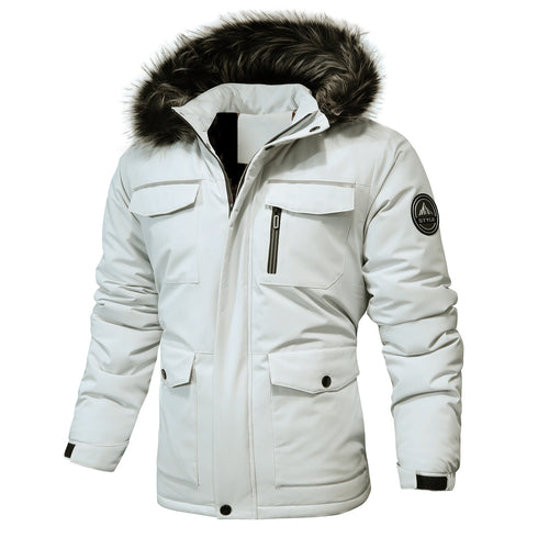 Herren Arctic-Insulated Parka mit abnehmbarer Kunstfellkapuze und reflektierenden Details Echoarchiv