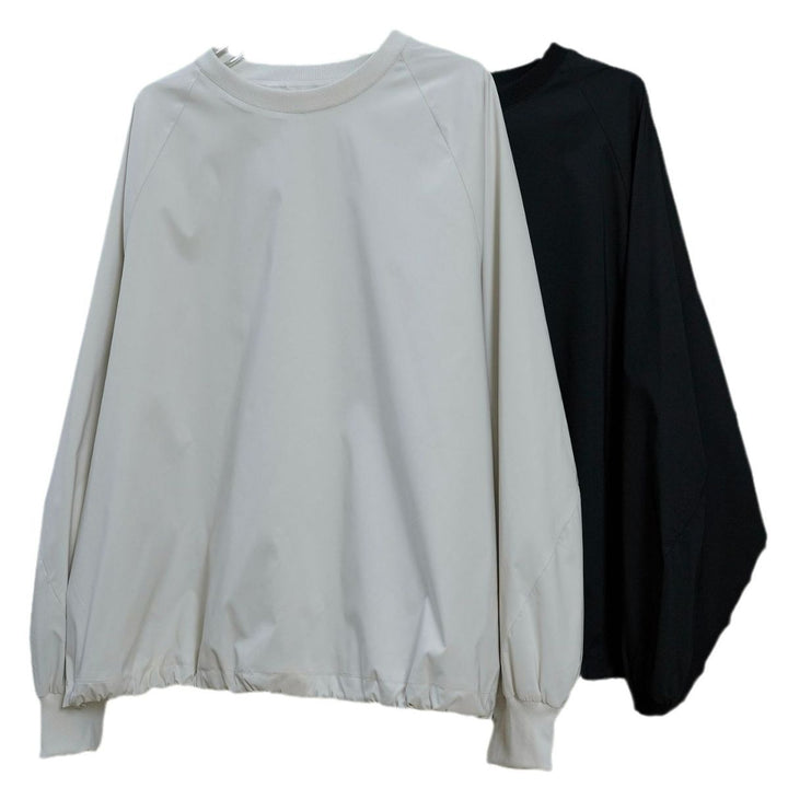 Damen Oversize Regen- und Windpullover mit wasserabweisender Oberfläche und elastischem Saum Echoarchiv