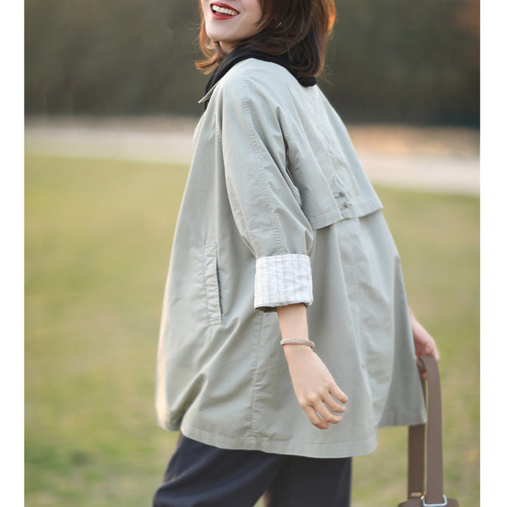 Damen Lässige und farbenfrohe Übergangsjacke Echoarchiv