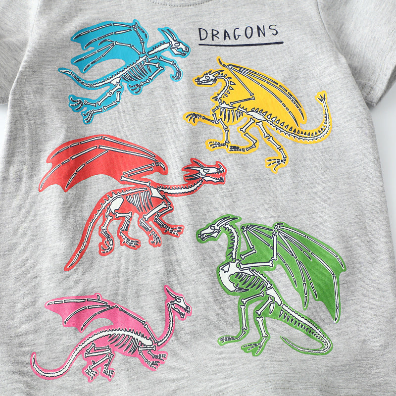 Jungen T-Shirt mit lebhaftem Drachenmotiv Echo Archiv