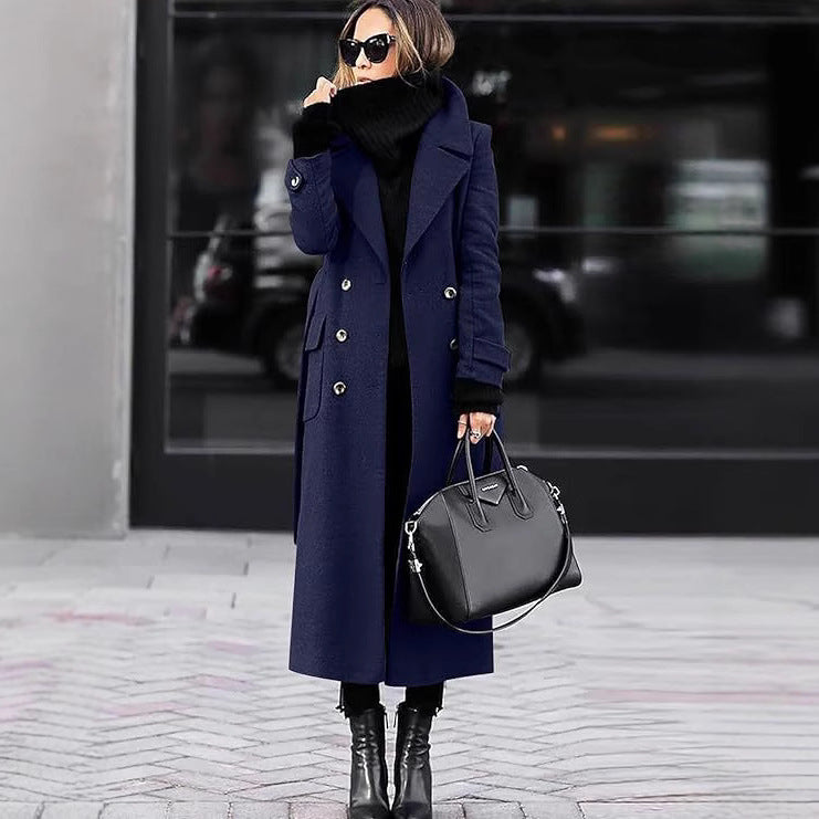 Damen eleganter Wollmantel Echoarchiv