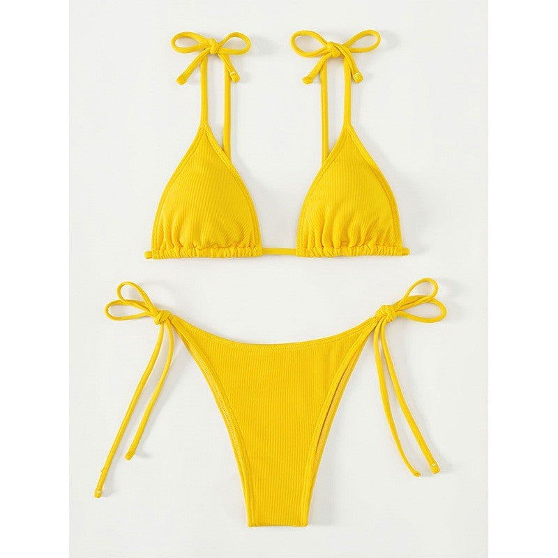 Damen Triangel-Bikini mit verspielten Bindebändern Echo Archiv