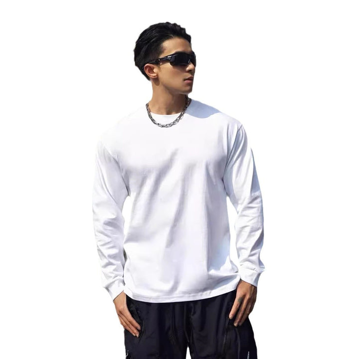 Herren Langarmshirt aus hochwertiger Baumwolle mit atmungsaktiver Struktur Echoarchiv