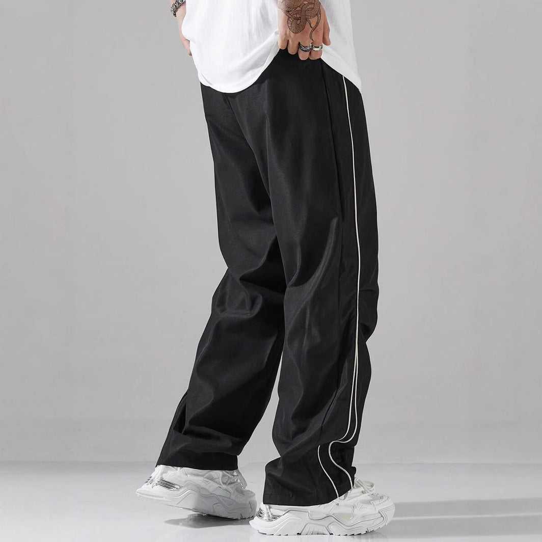 Herren Sportliche Freizeithose mit elastischem Bund und stilvollen Kontraststreifen Echoarchiv