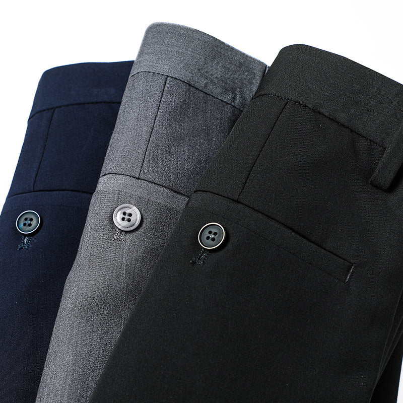 Herren Formelle Slim-Fit Anzughose mit Stretchbund und Bügelfalte Echo Archiv