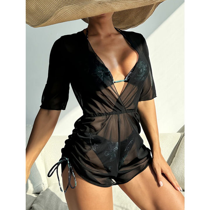 Damen Übergangs Strandschneider mit floralem Design und verstellbarem Bund Echo Archiv